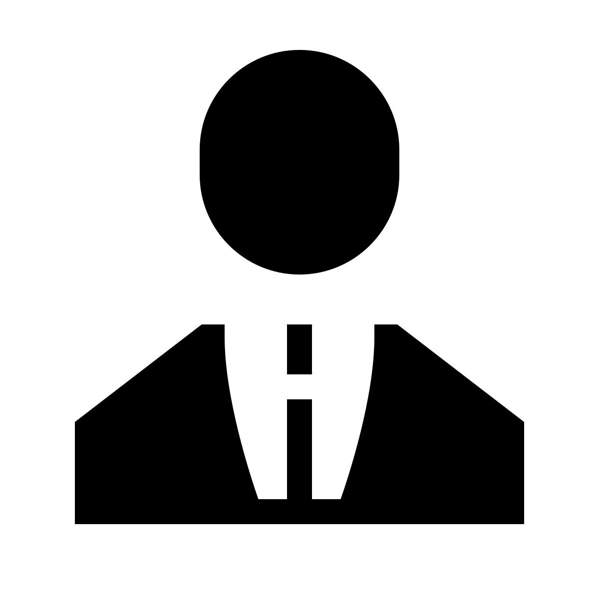 forma thin filled sharp style 실업가 icon