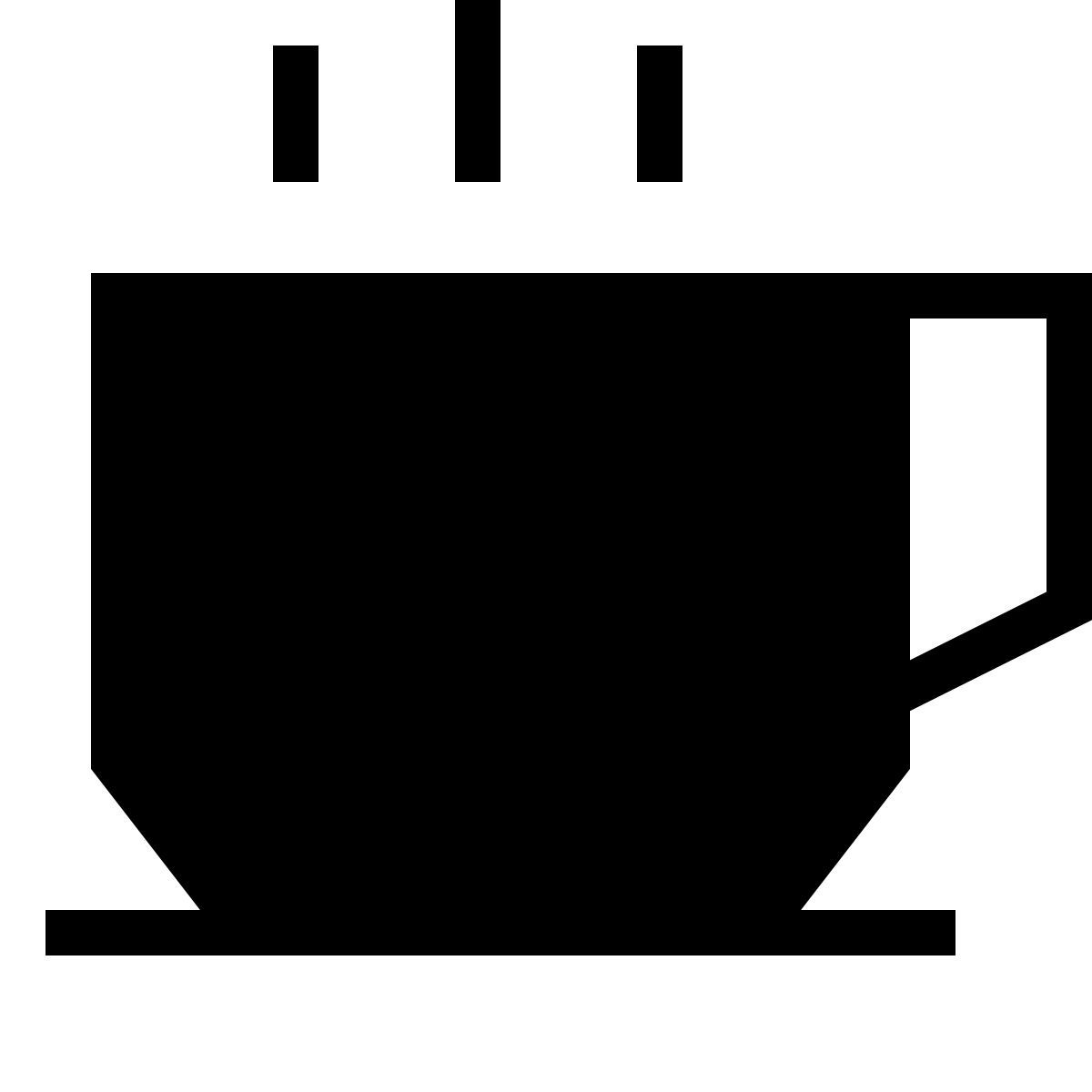 forma thin filled sharp style café icon