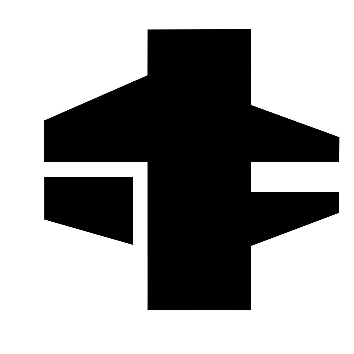 forma thin filled sharp style calibro icon