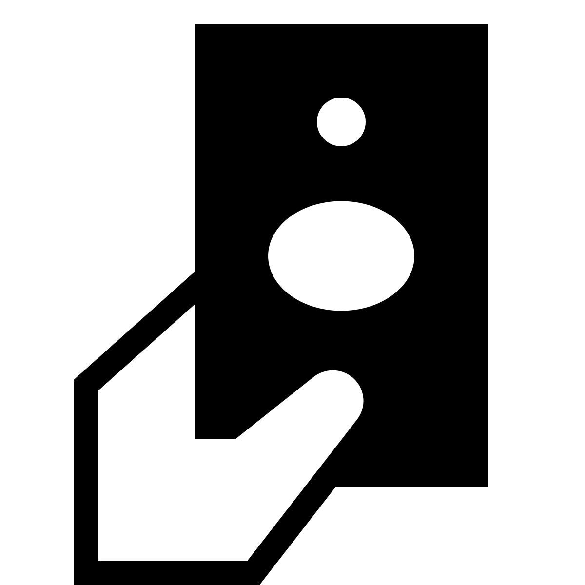 forma thin filled sharp style soldi in mano icon