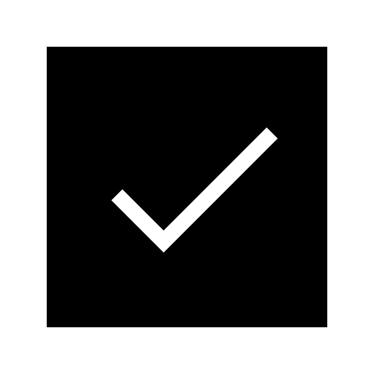 forma thin filled sharp style 选中的复选框2 icon