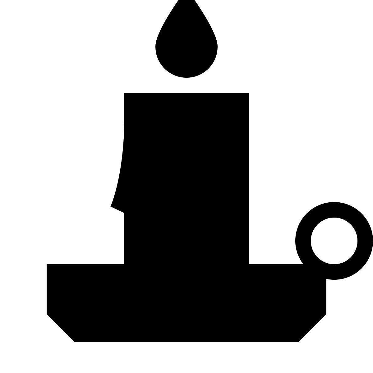 forma thin filled sharp style 크리스마스 캔들 icon