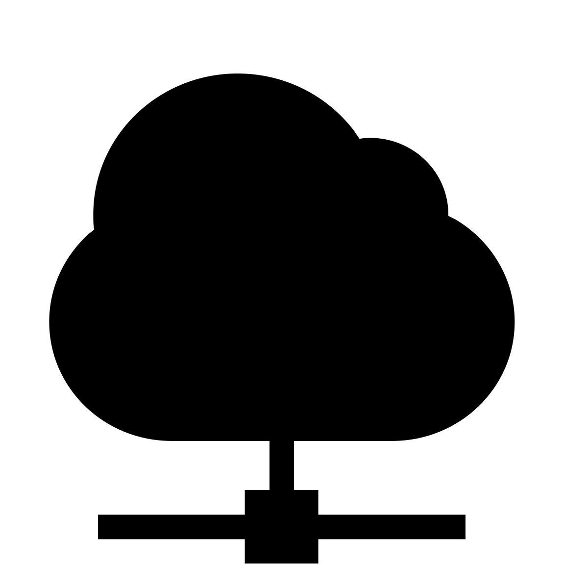 forma thin filled sharp style 云连接 icon