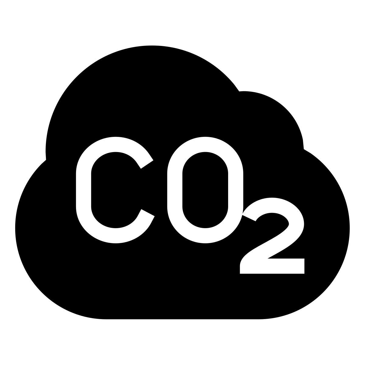 forma thin filled sharp style co2 icon