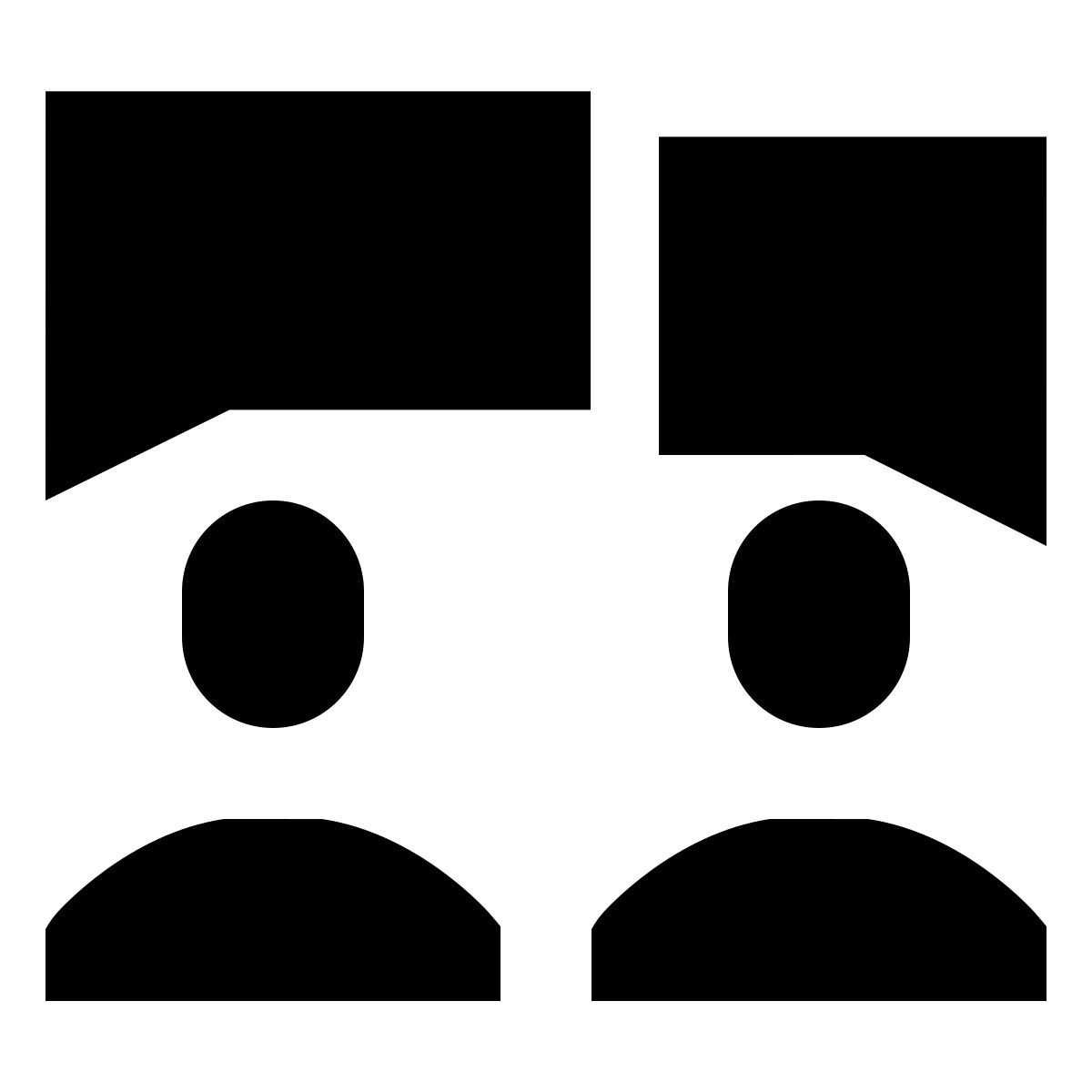 forma thin filled sharp style discussion icon