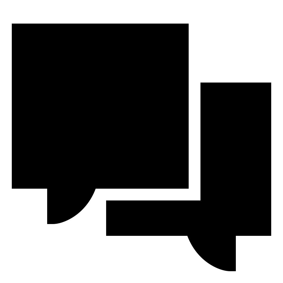 forma thin filled sharp style communication icon