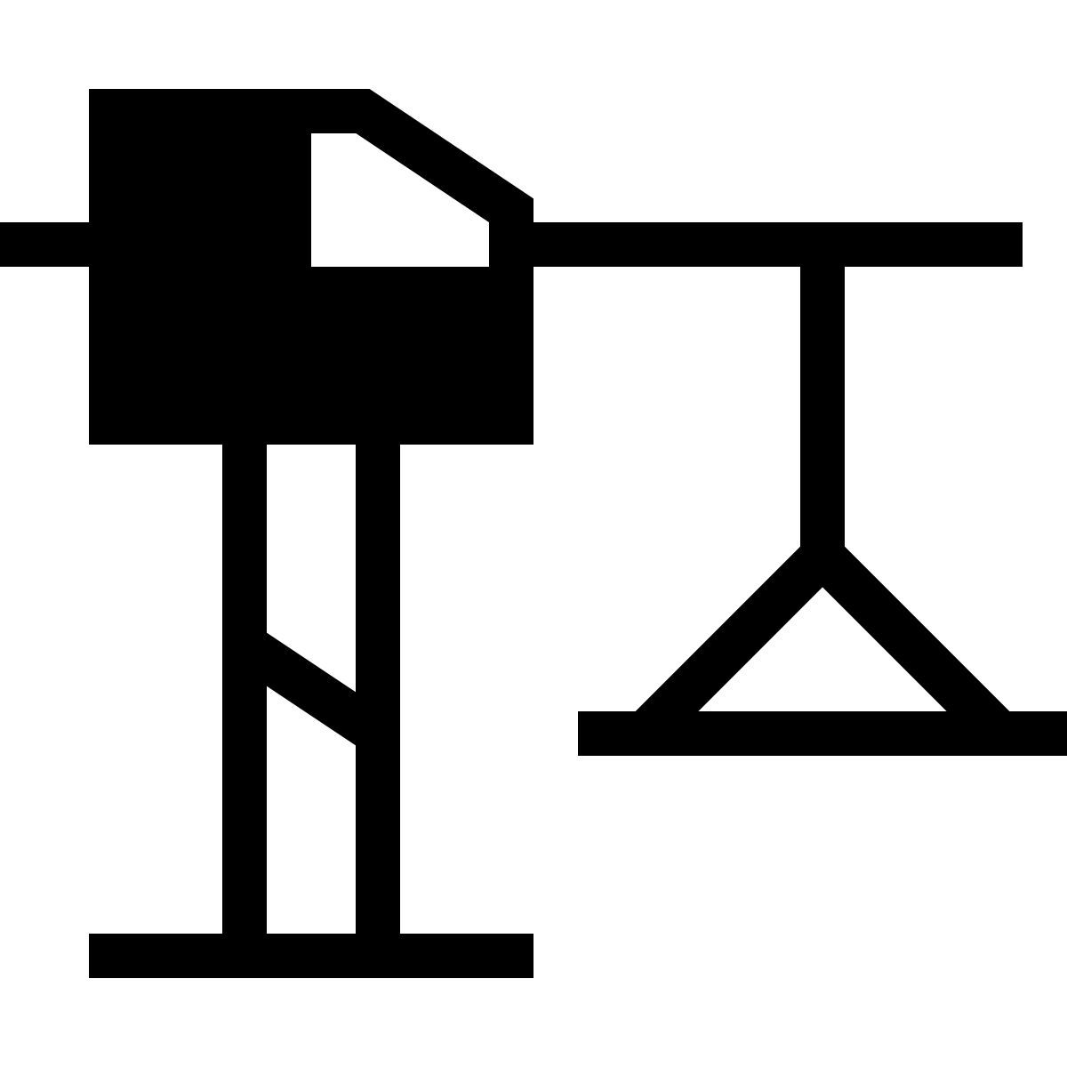 forma thin filled sharp style constructing icon