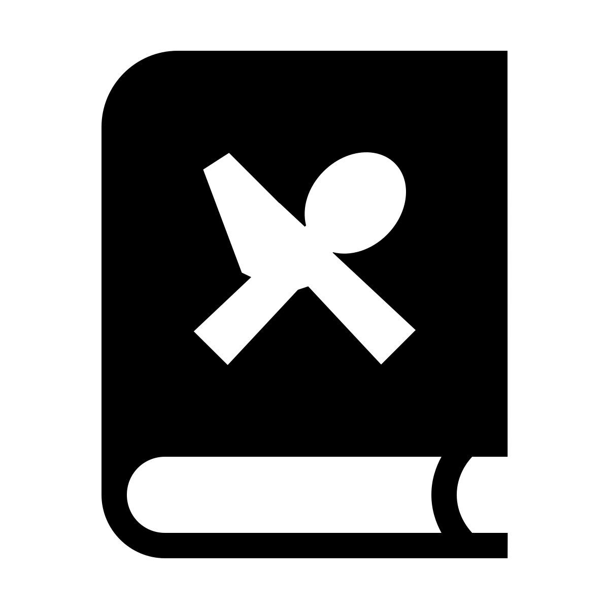 forma thin filled sharp style ricettario icon