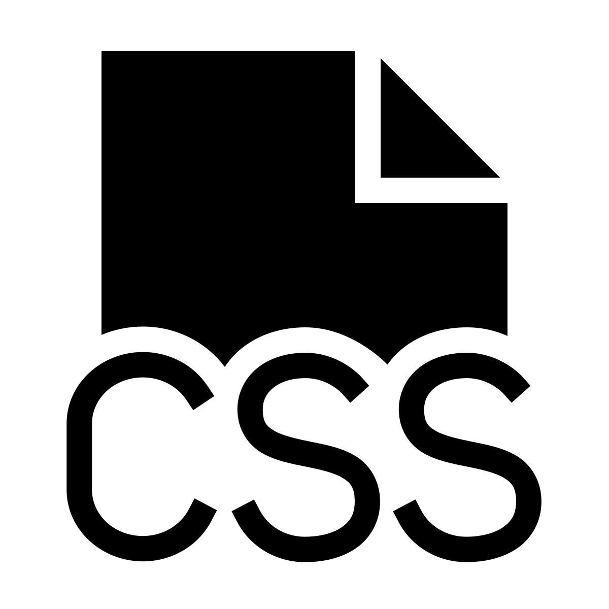 forma thin filled sharp style tipo de archivo css icon