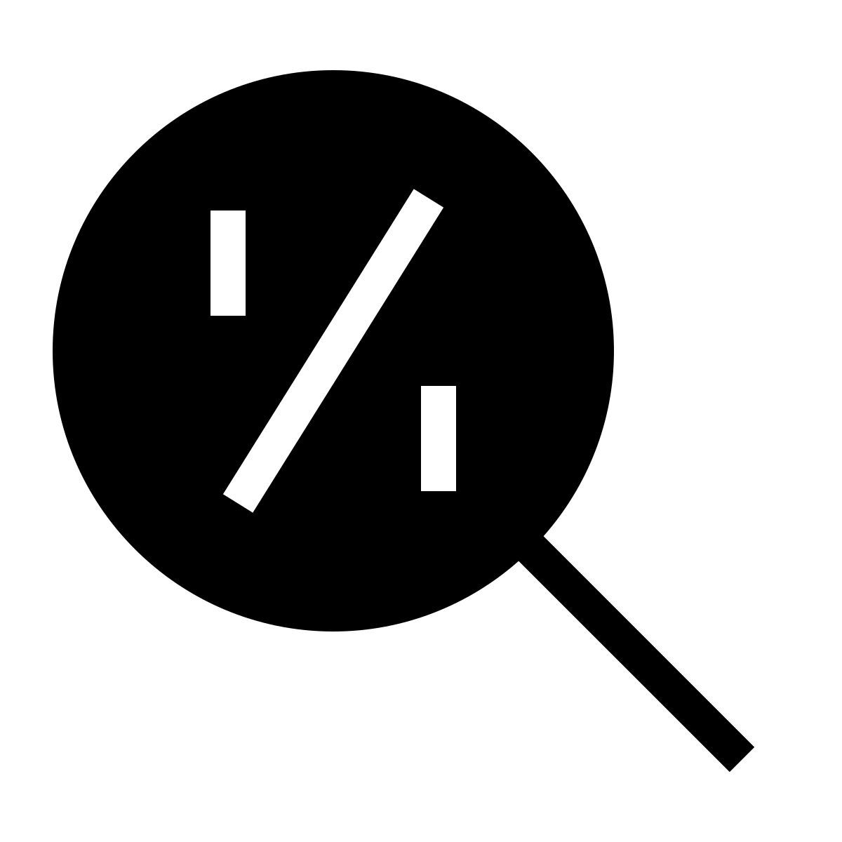 forma thin filled sharp style rabatt finder icon