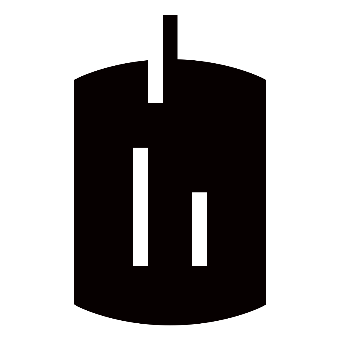 forma thin filled sharp style dog tag icon