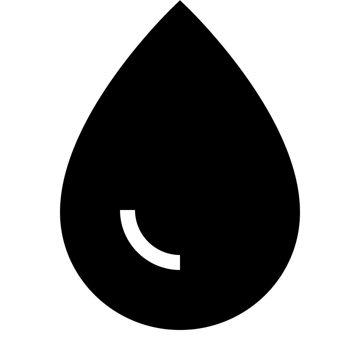 forma thin filled sharp style tropfen blut icon