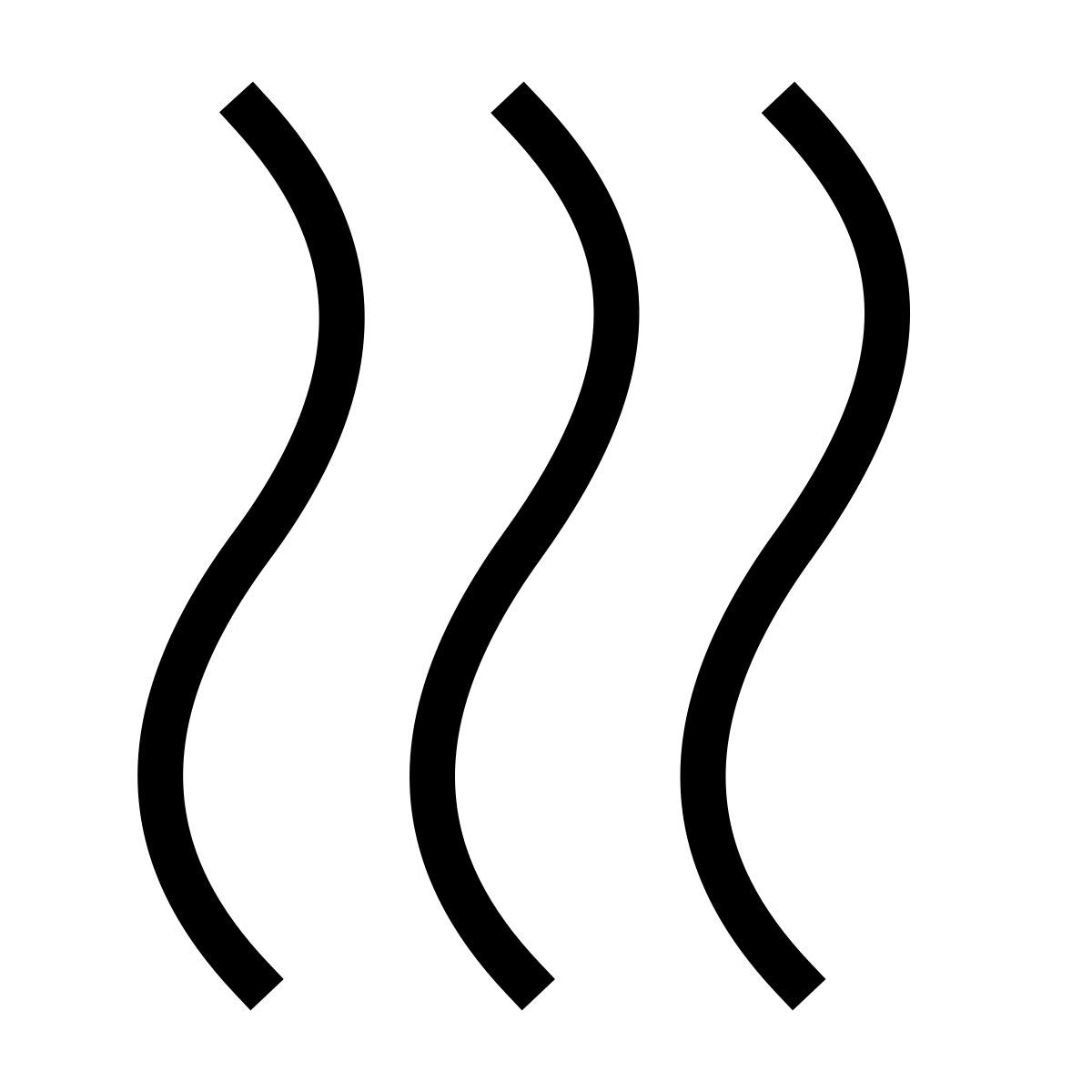 forma thin filled sharp style asciutto icon