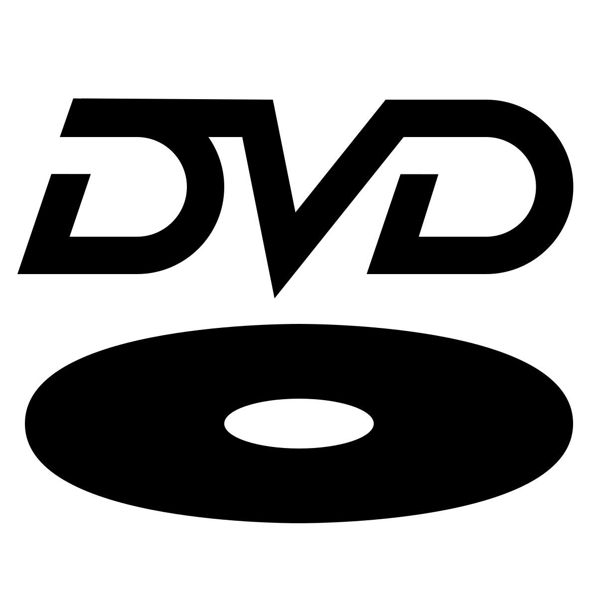 forma thin filled sharp style logo dvd icon