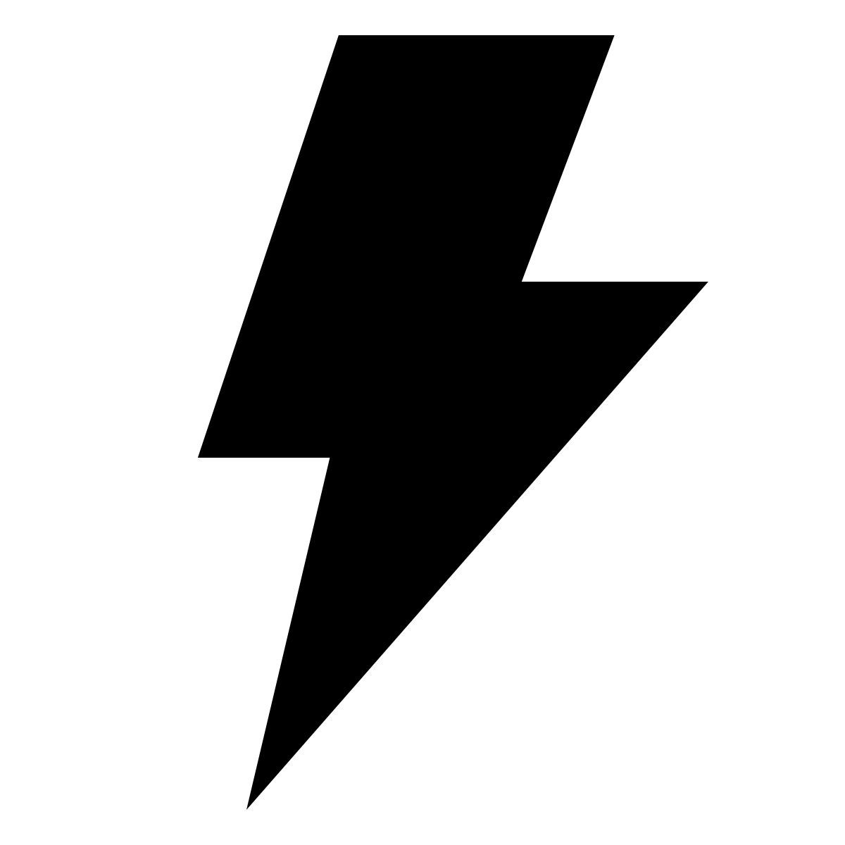 forma thin filled sharp style elettricità icon