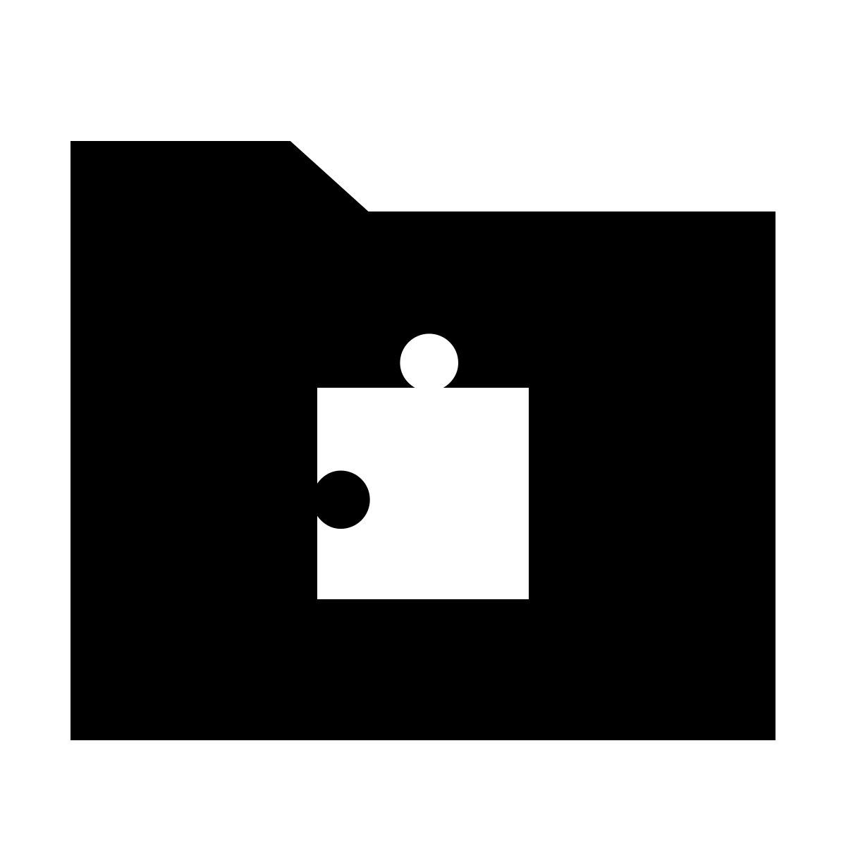 forma thin filled sharp style extensions folder icon