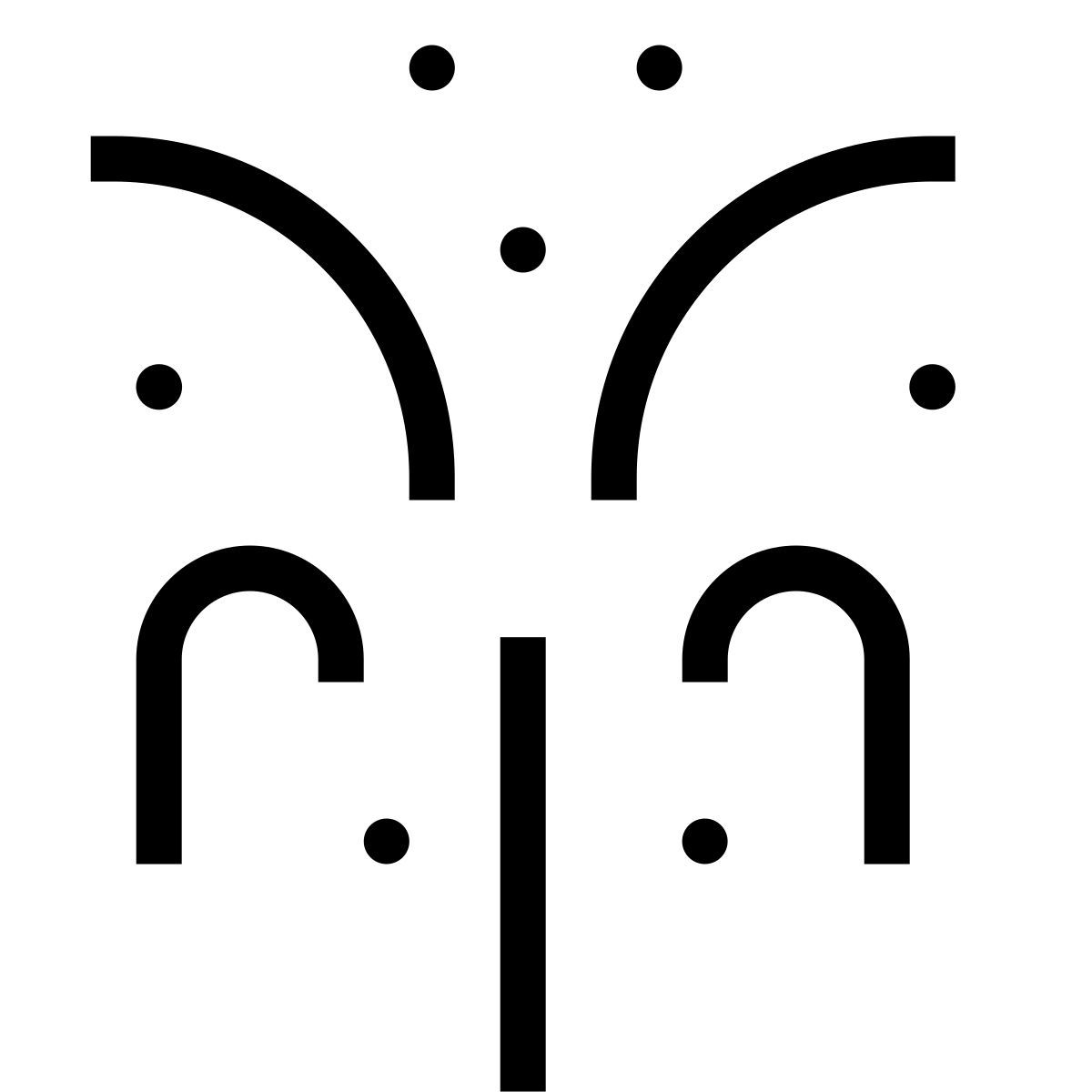 forma thin filled sharp style explosión de fuegos artificiales icon