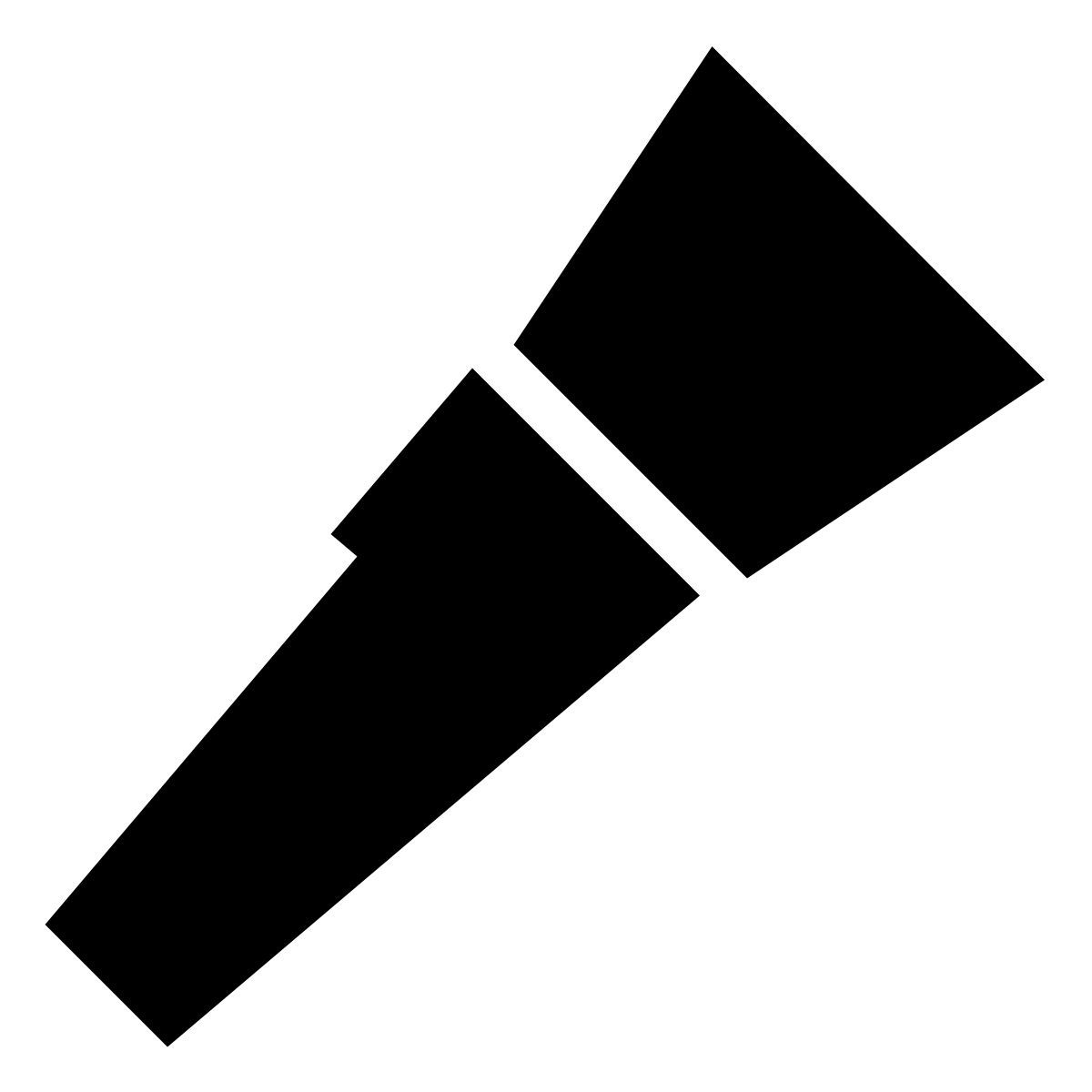 forma thin filled sharp style 플래시 라이트 icon