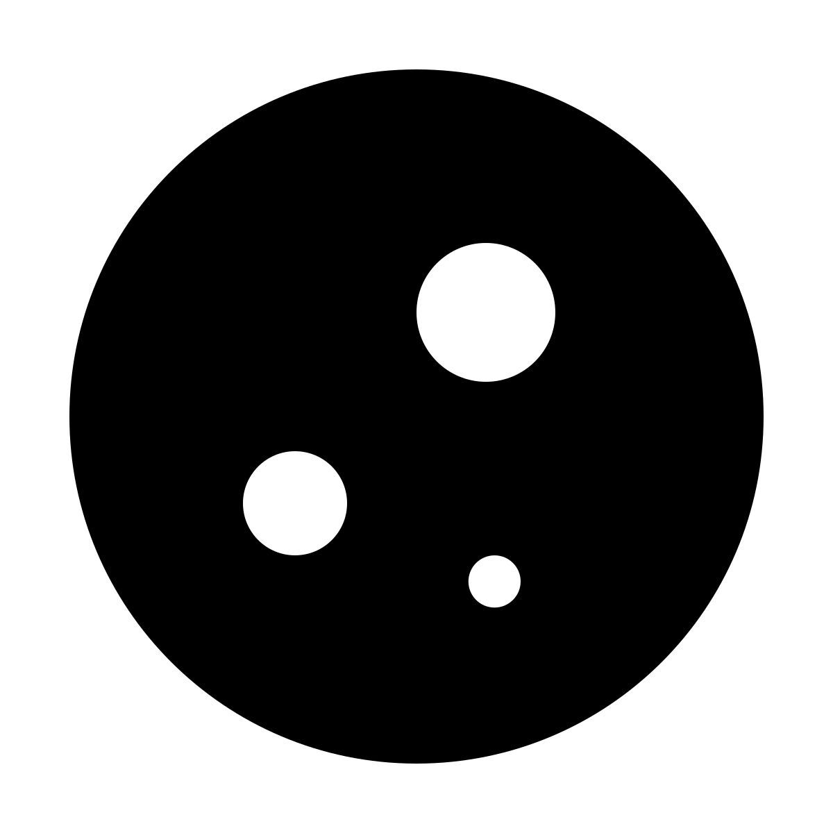 forma thin filled sharp style lua cheia icon