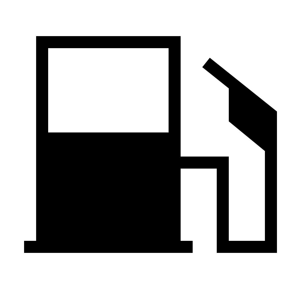 forma thin filled sharp style benzinaio icon