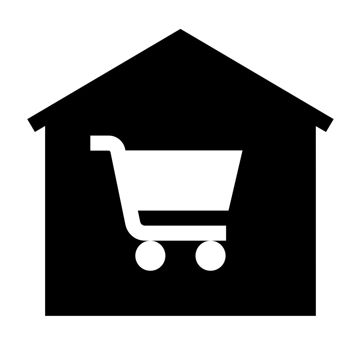 forma thin filled sharp style 杂货店 icon