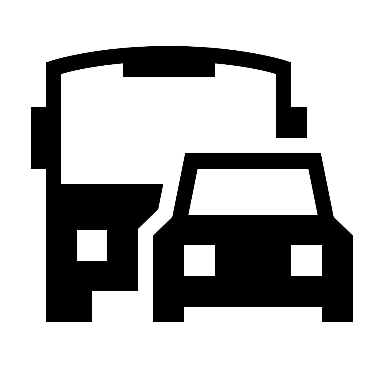 forma thin filled sharp style transporte terrestre icon