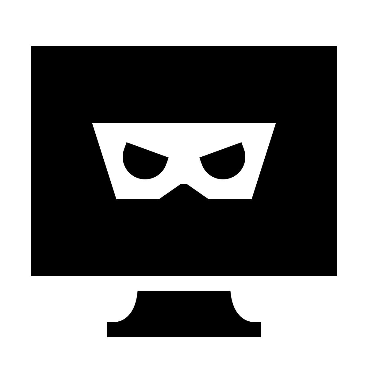 forma thin filled sharp style 해킹 icon