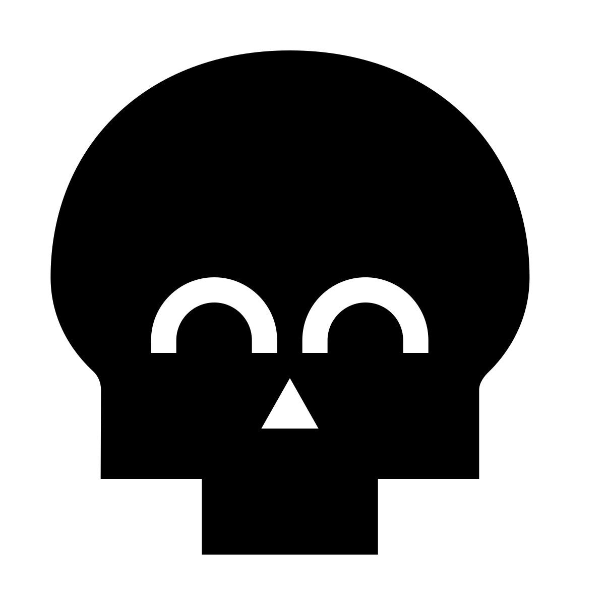 forma thin filled sharp style calavera feliz icon