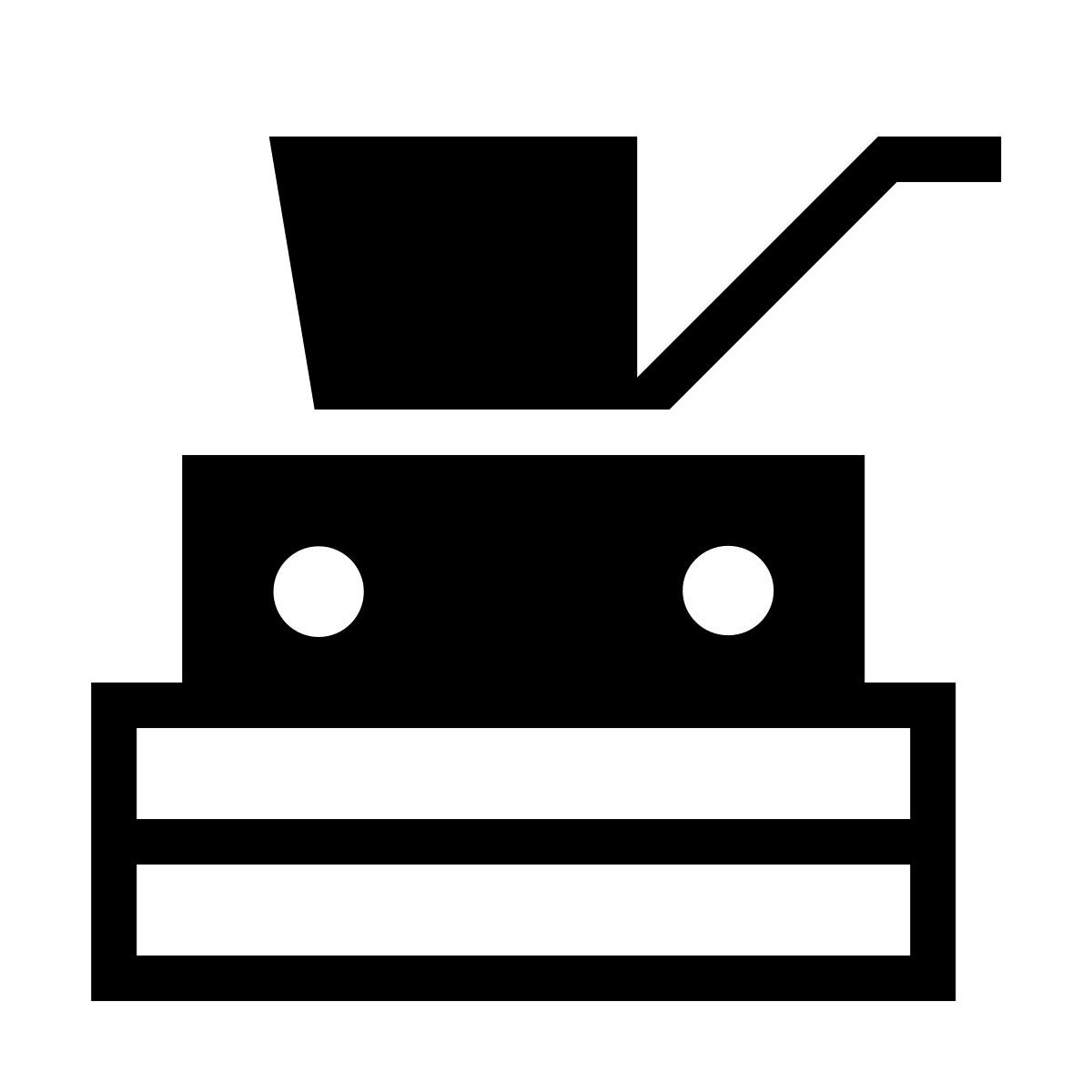 forma thin filled sharp style moissonneur icon