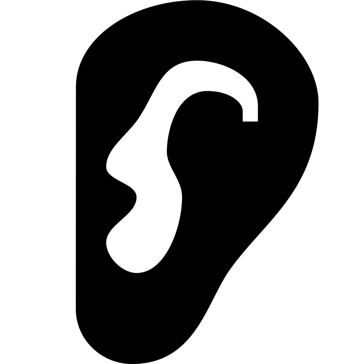 forma thin filled sharp style ouço icon