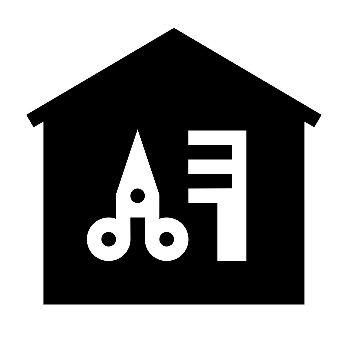 forma thin filled sharp style 家庭沙龙 icon