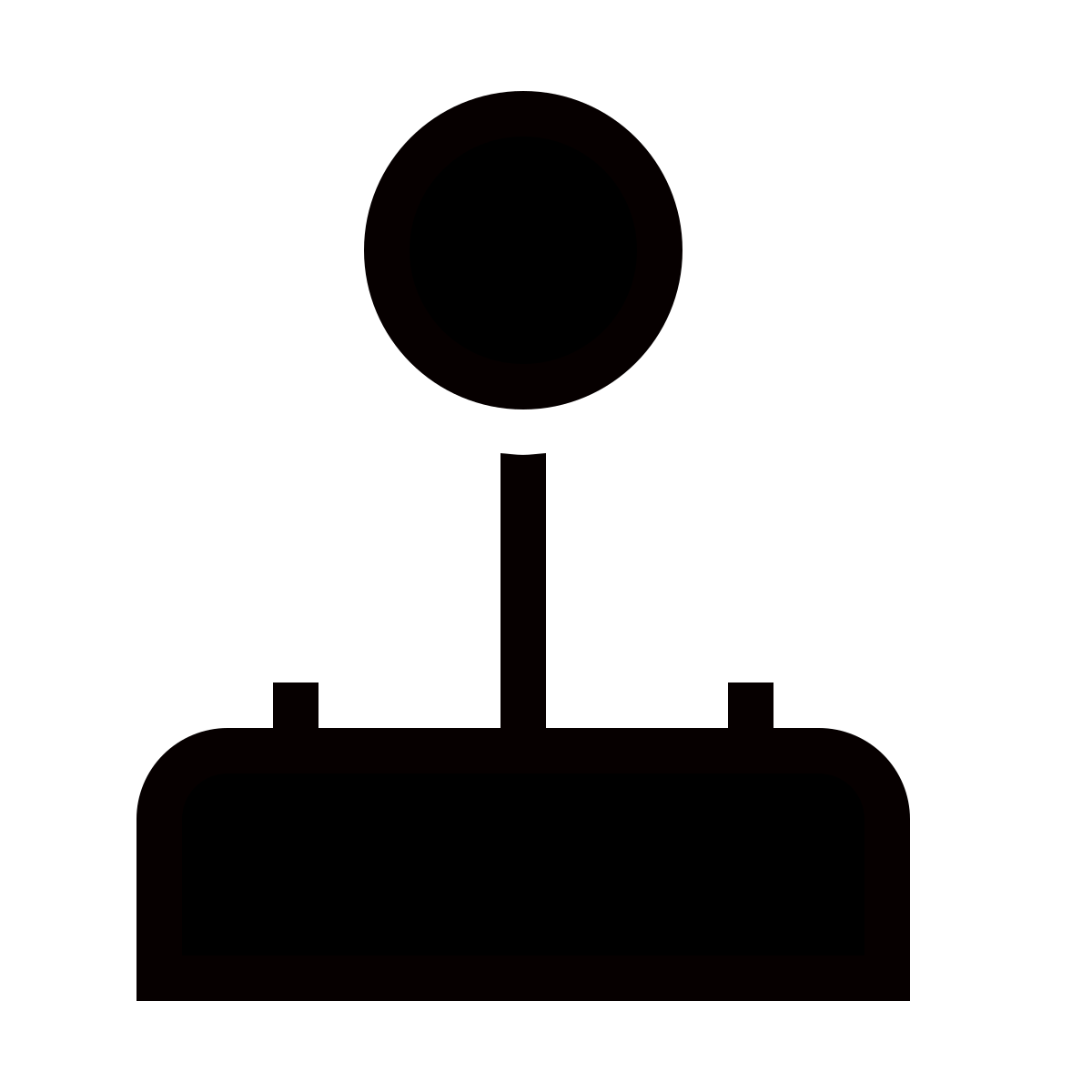forma thin filled sharp style joystick icon