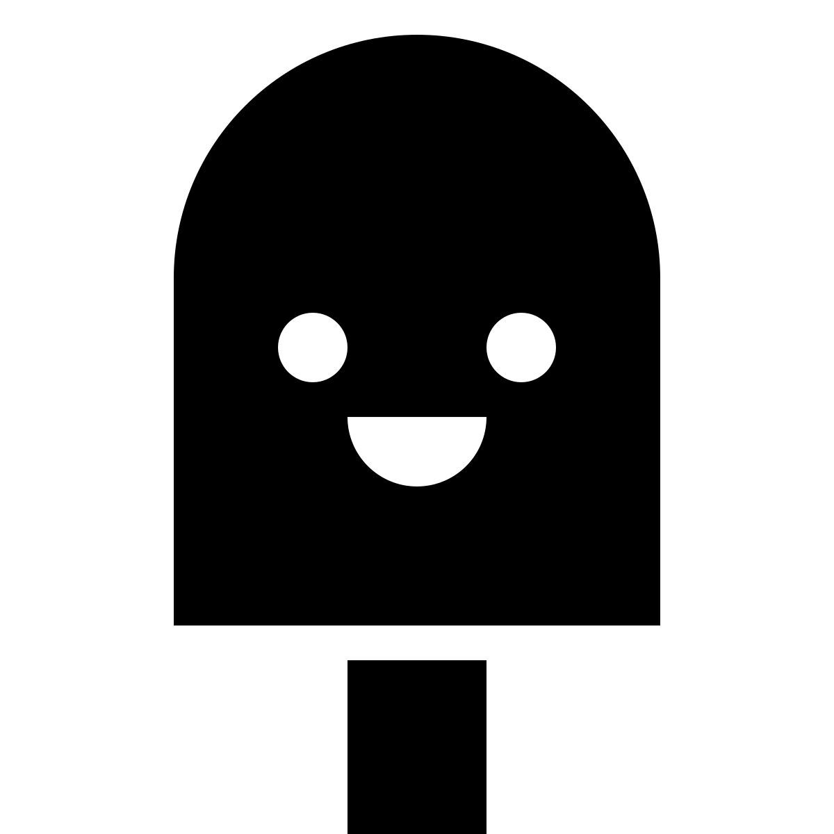 forma thin filled sharp style kawaii ice cream icon