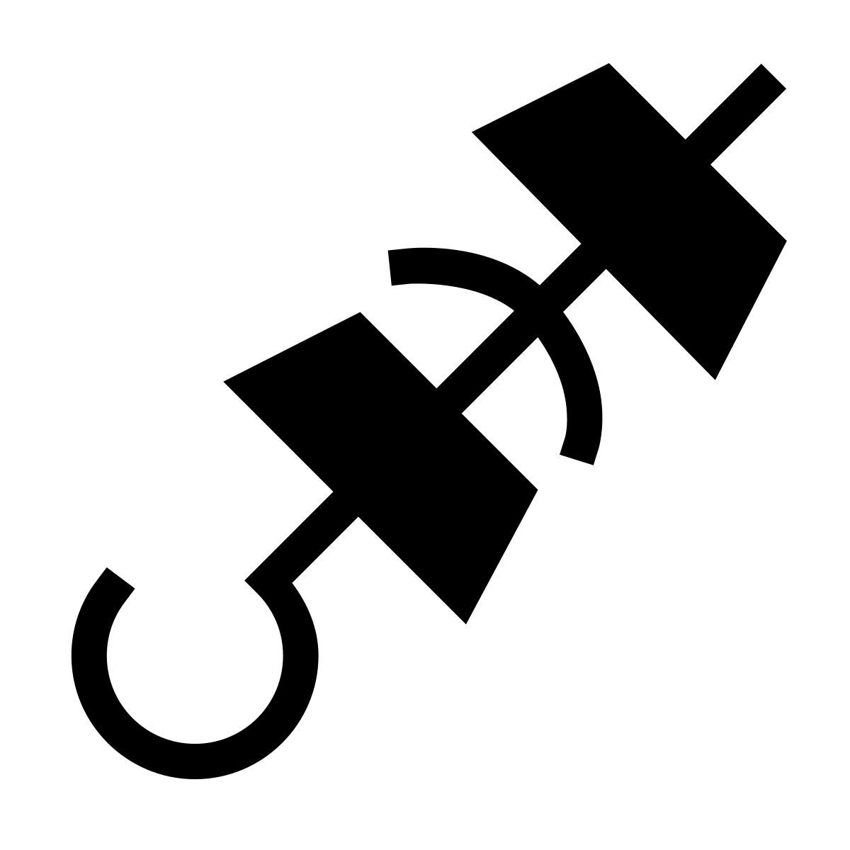 forma thin filled sharp style brocheta icon