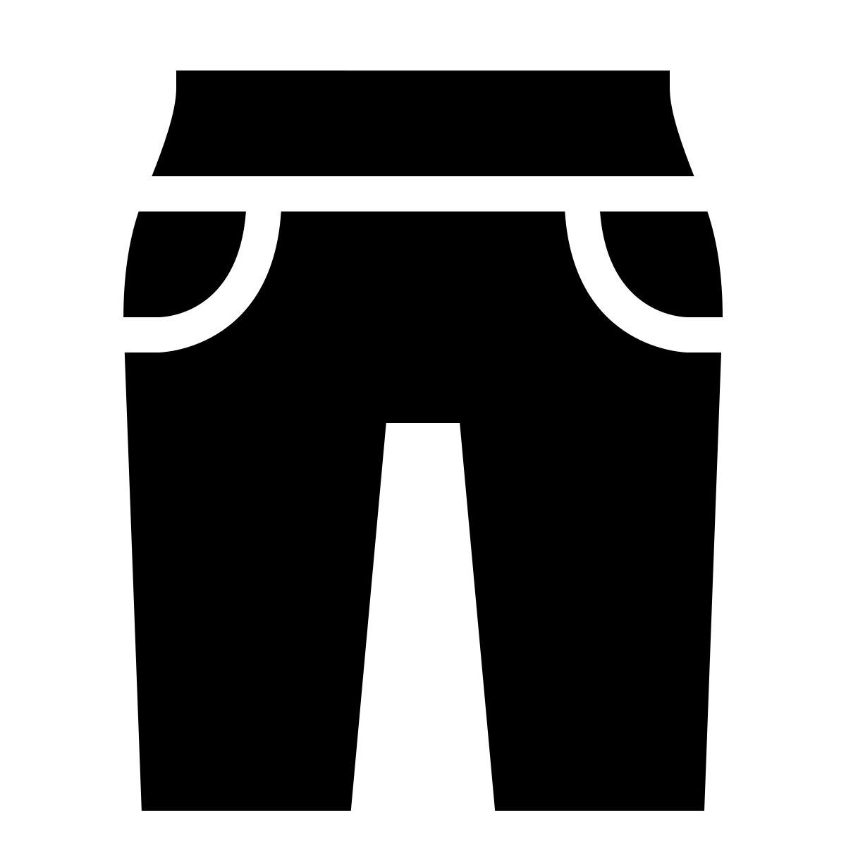 forma thin filled sharp style long shorts icon