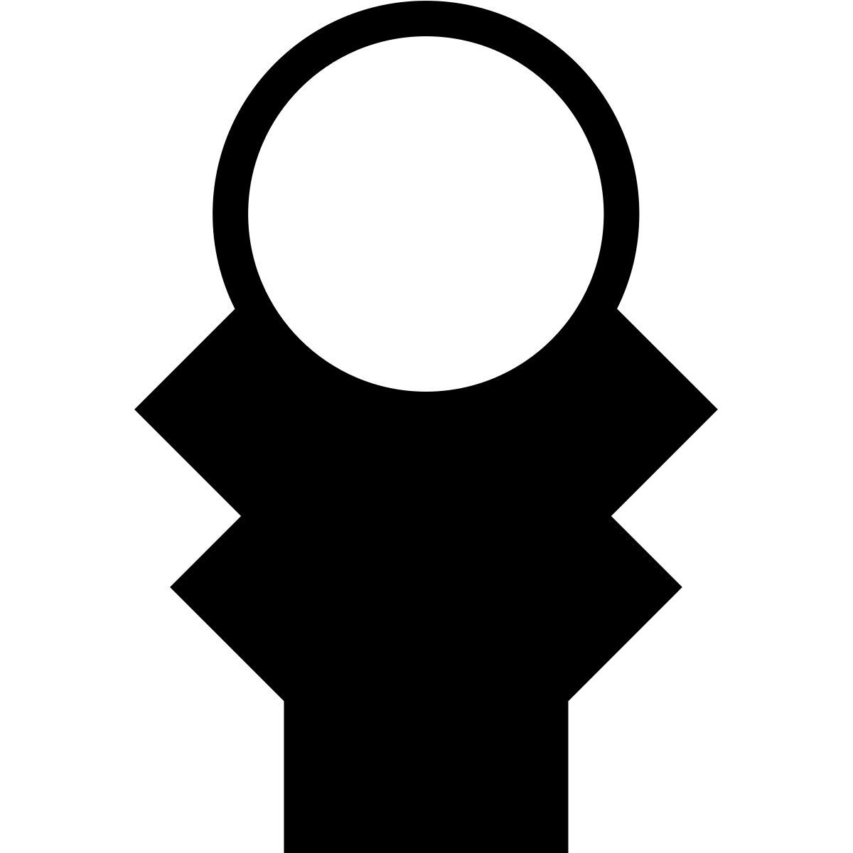 forma thin filled sharp style mage staff icon