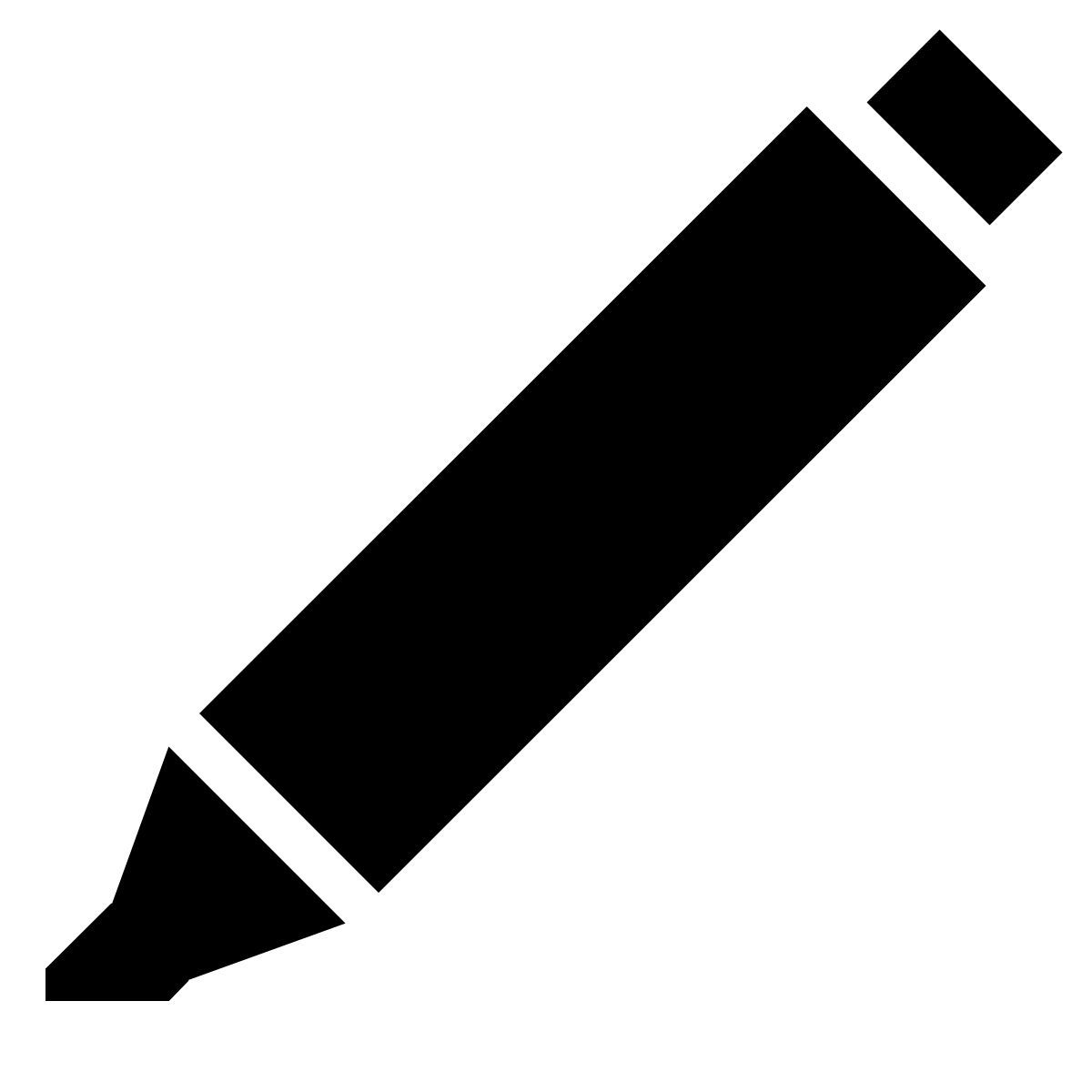 forma thin filled sharp style evidenziatore icon