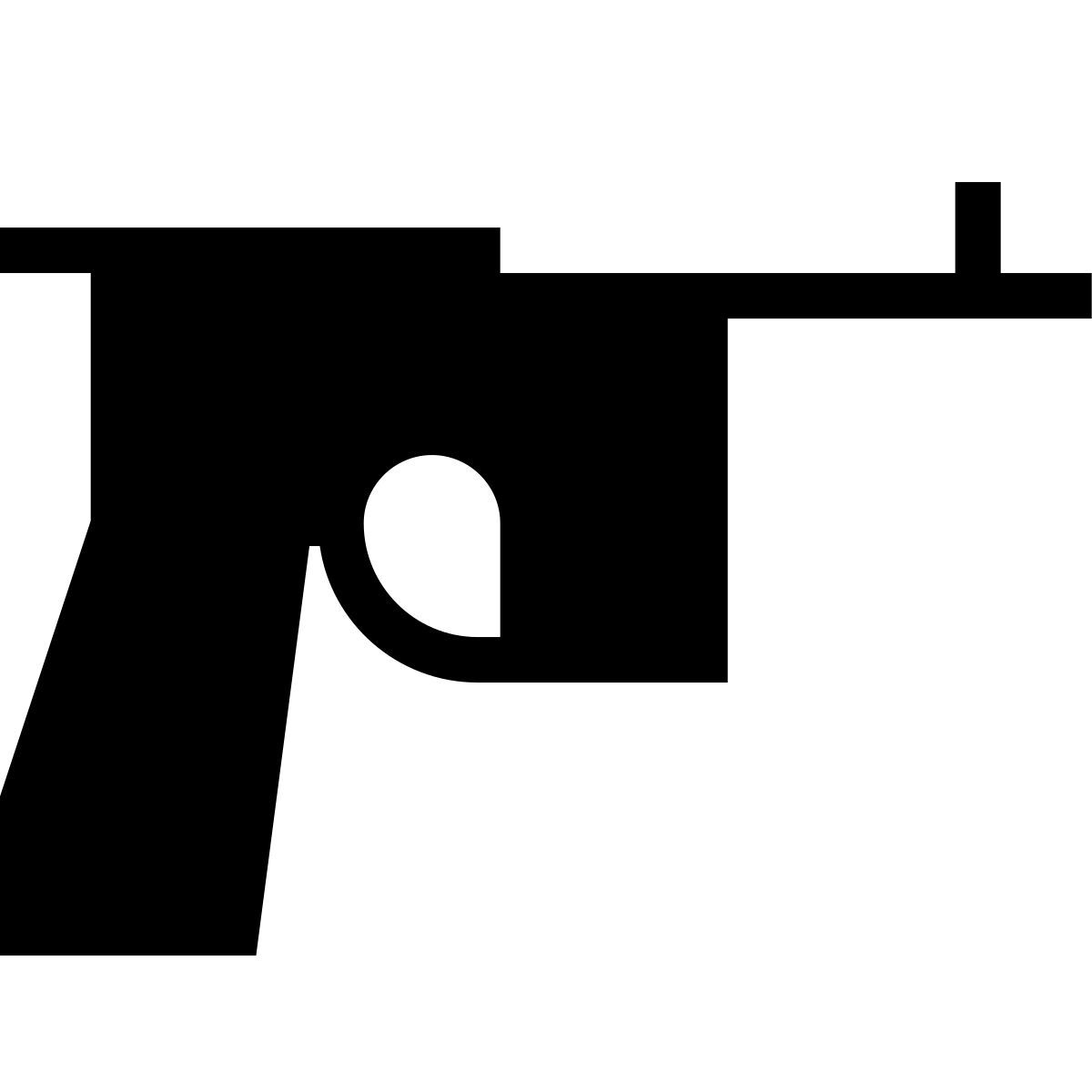 forma thin filled sharp style pistola mauser icon