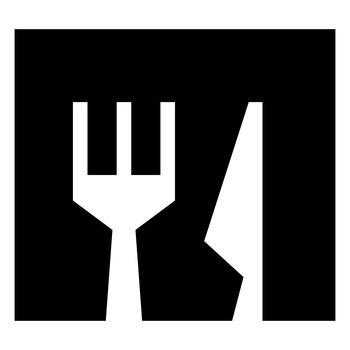 forma thin filled sharp style mahlzeit icon