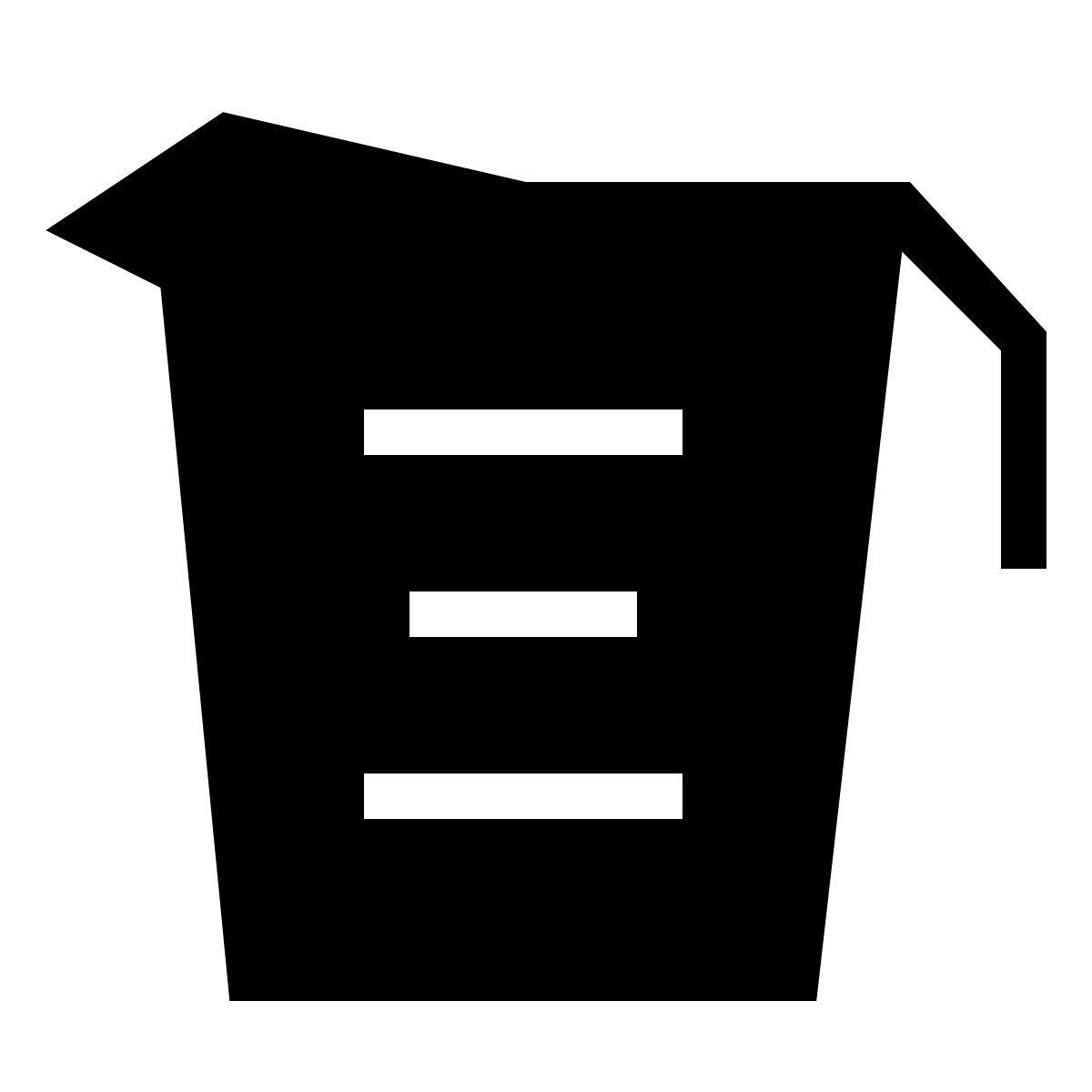 forma thin filled sharp style 量杯 icon