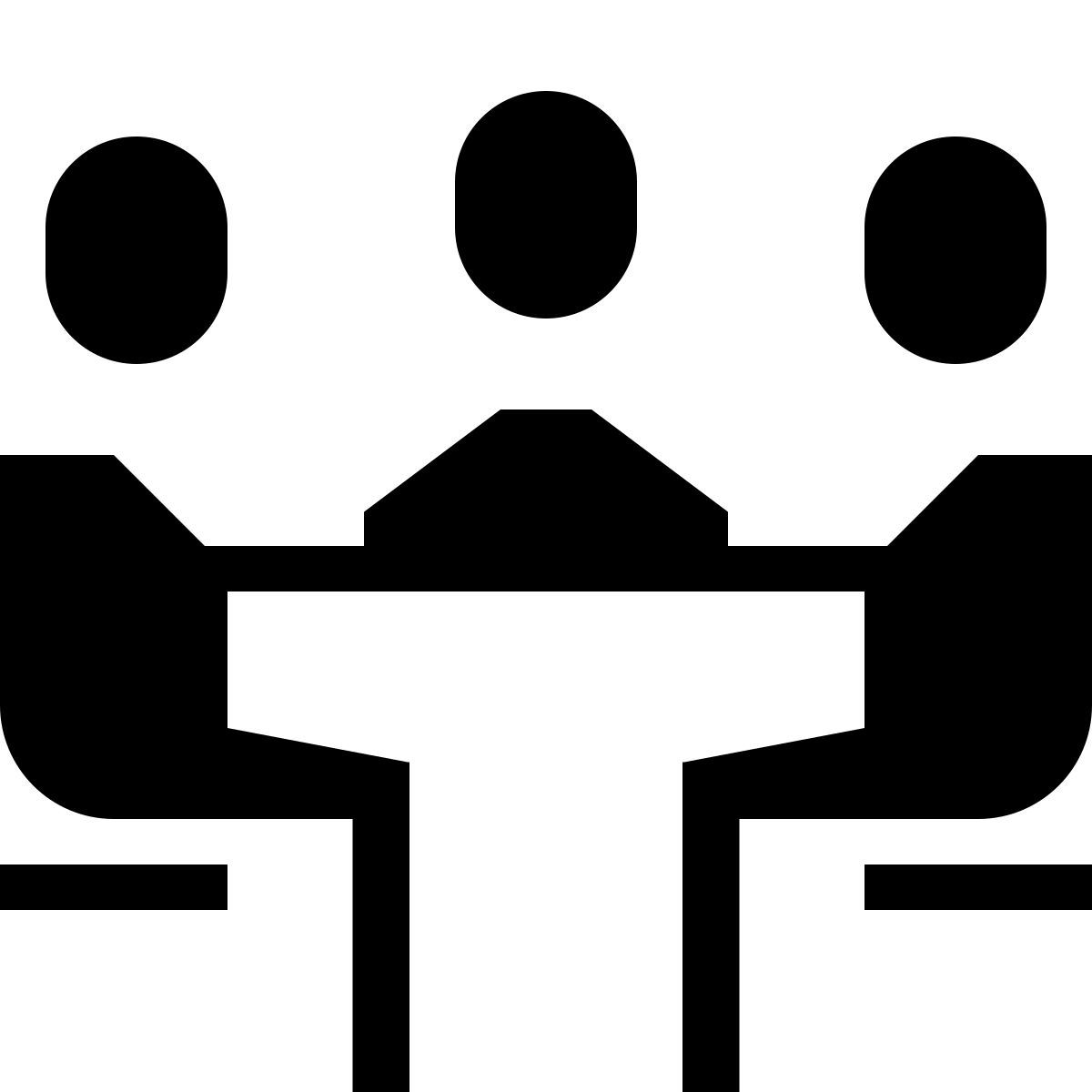 forma thin filled sharp style sala de reuniones icon