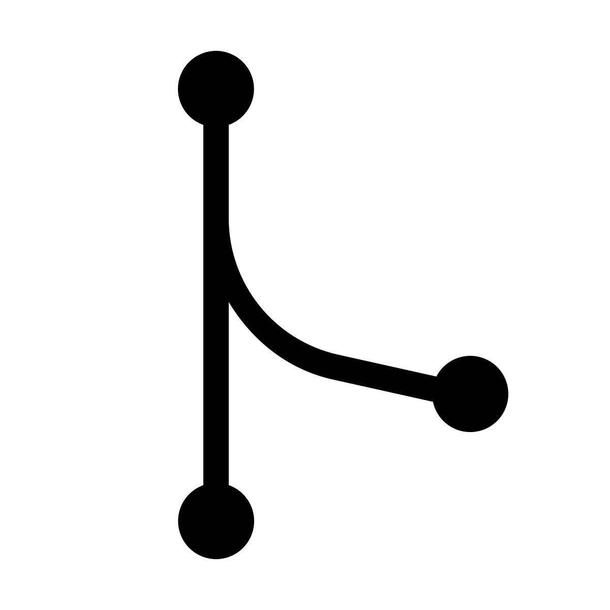 forma thin filled sharp style unire git icon