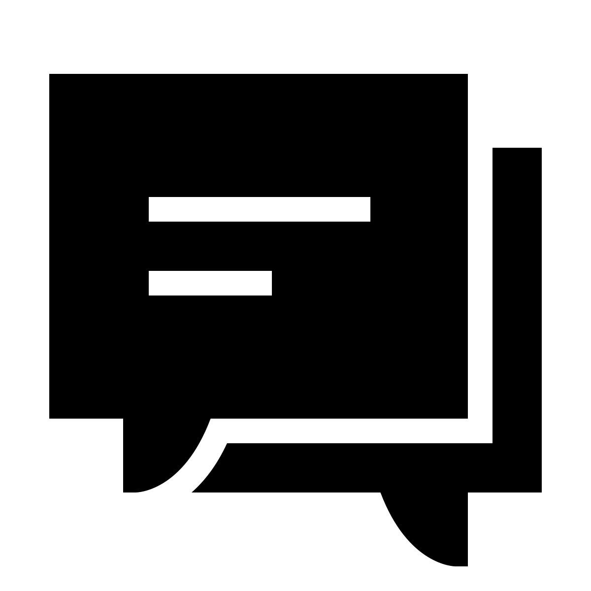 forma thin filled sharp style 消息 icon