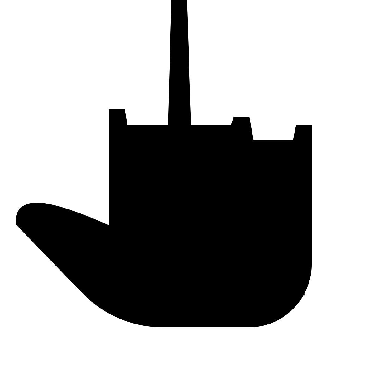 forma thin filled sharp style dito medio icon