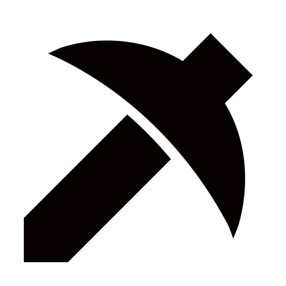 forma thin filled sharp style 마인 크​​래프트 곡괭이 icon