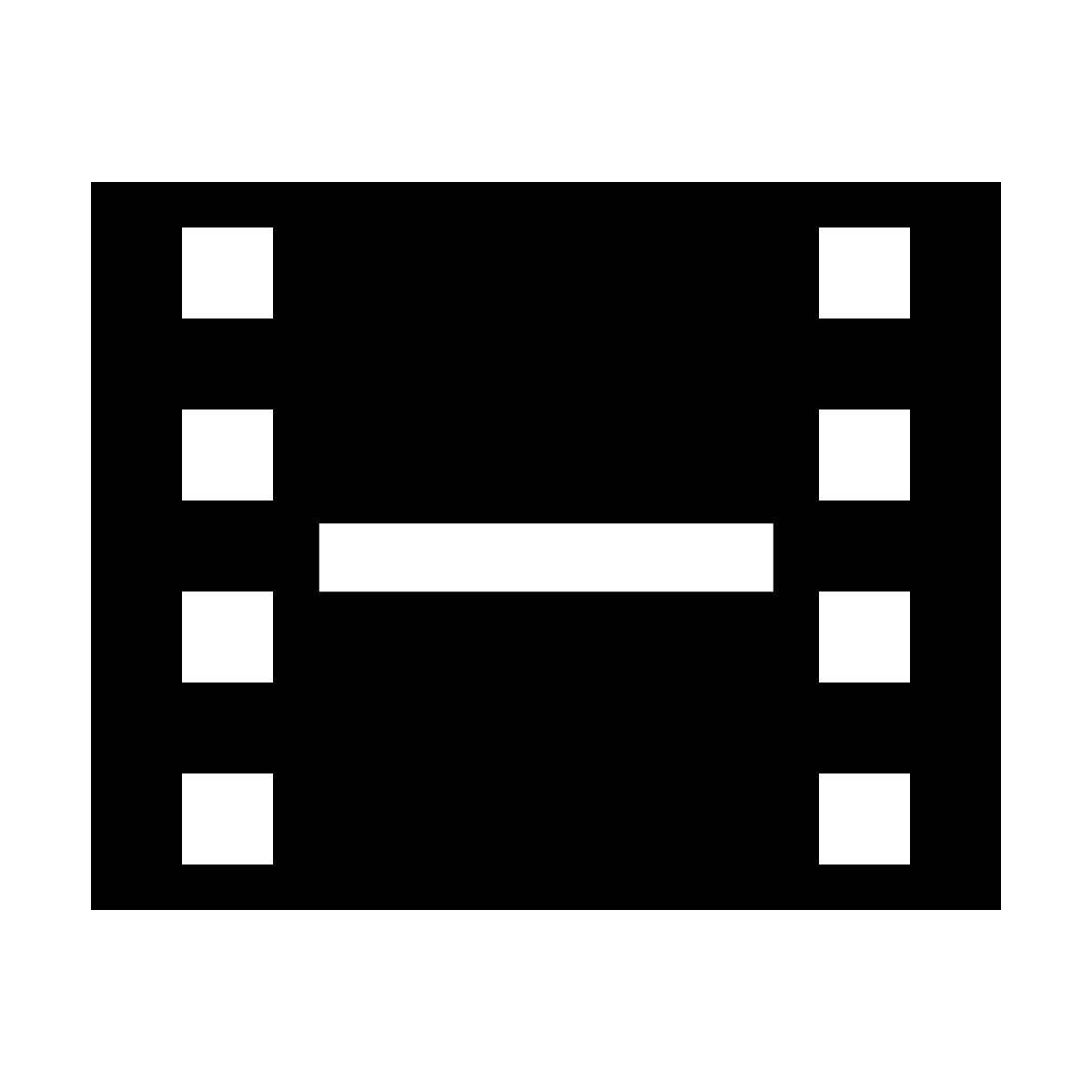 forma thin filled sharp style film icon