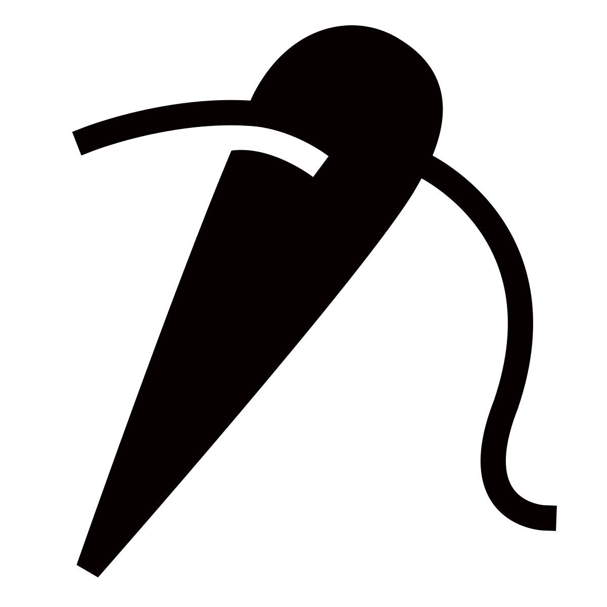 forma thin filled sharp style aiguille icon