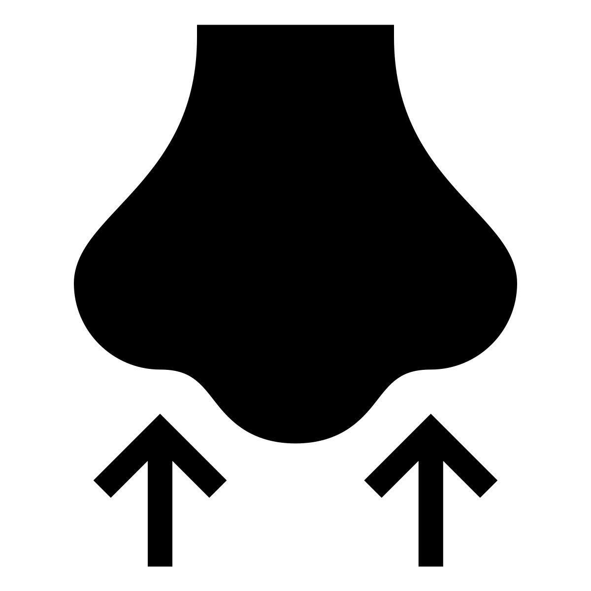 forma thin filled sharp style smelling icon