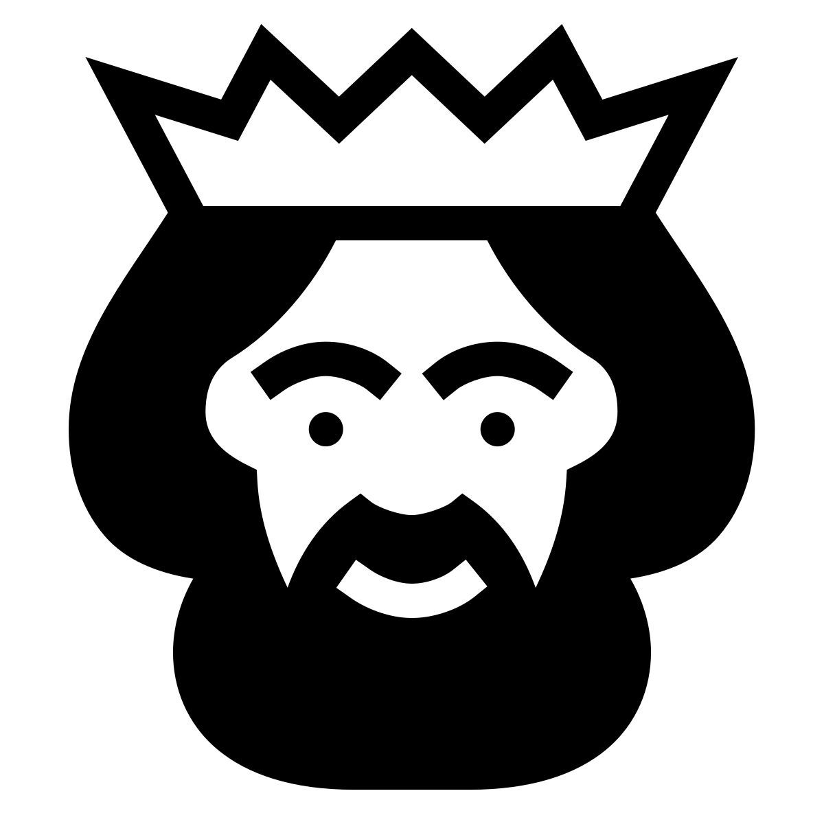 forma thin filled sharp style viejo rey icon