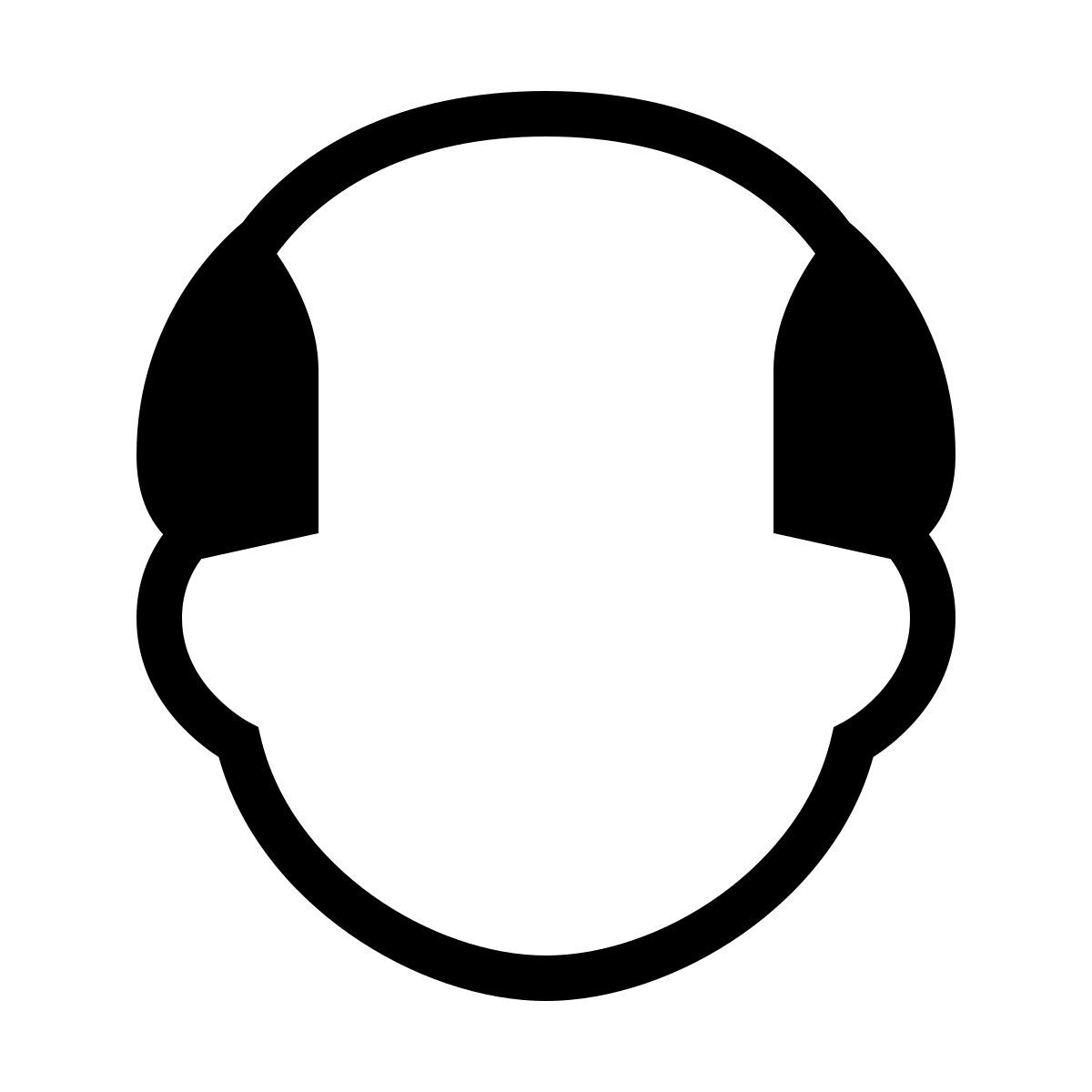 forma thin filled sharp style anciano icon